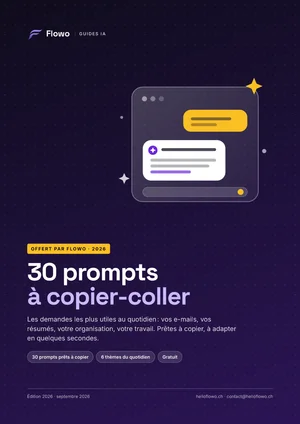 Couverture du guide offert « 30 prompts ChatGPT à copier-coller »