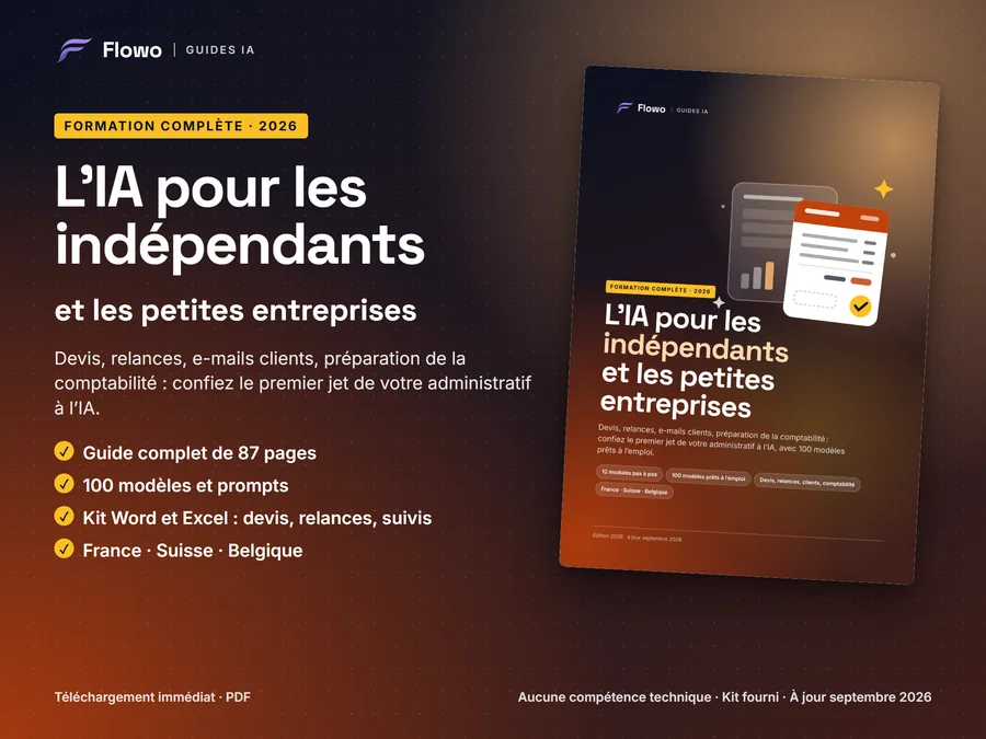 Couverture du guide « L’IA pour les indépendants et les petites entreprises »